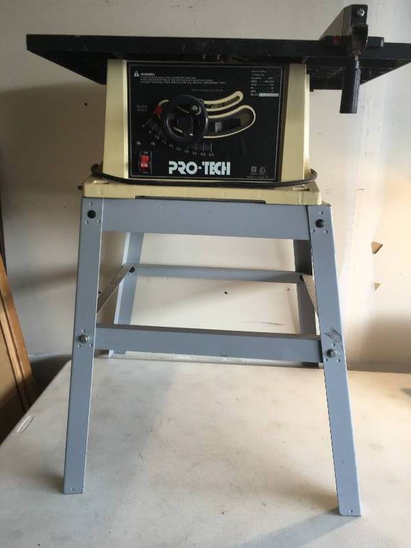 lot 246 image: PRO-TECH Table Saw & Stand