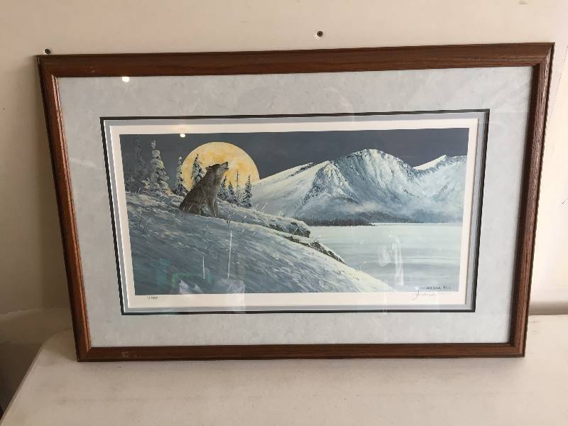 lot 22 image: Framed Print LE Night Music Van Zyle