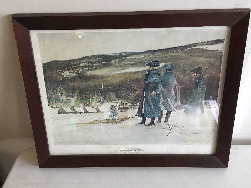 lot 23 image: Framed Print Winter Quarters Redifer