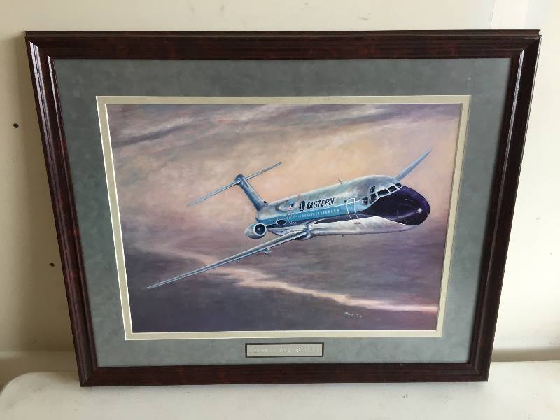 lot 24 image: Framed Print McDonnell Douglas DC-9-31