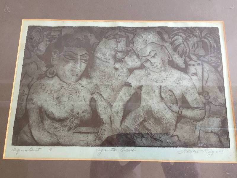 lot 32 image: Framed Watercolor Kathi Rogers