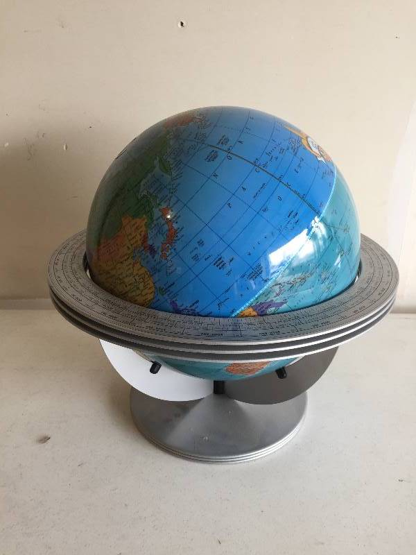 lot 48 image: Globe in Stand - George F Cram Co
