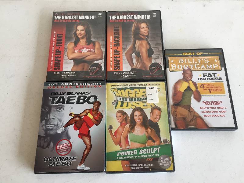 lot 49 image: Fitness DVDs - Biggest Loser  Winner, Taebo