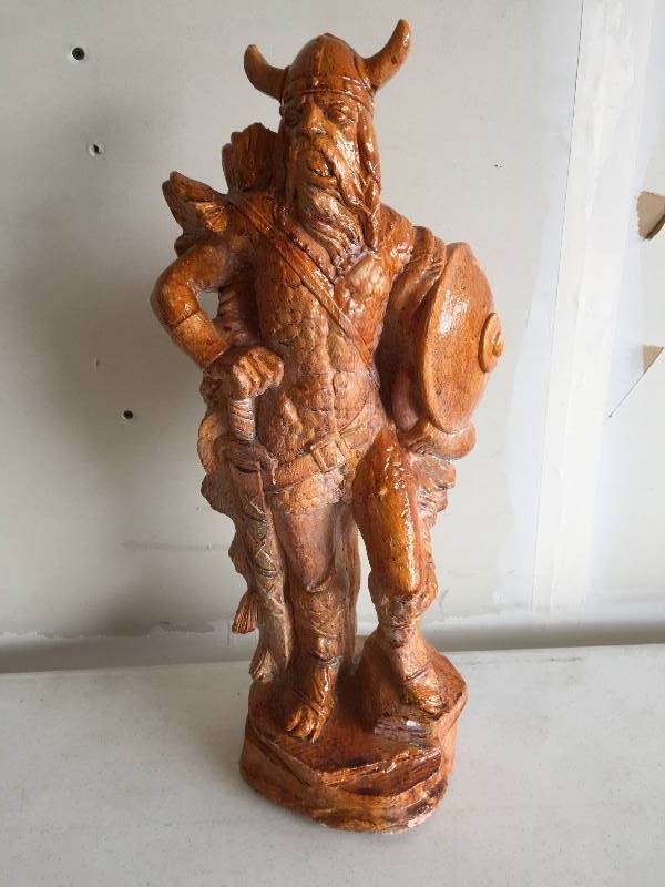 lot 50 image: Plaster Viking Statue