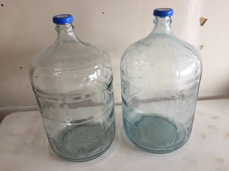 lot 54 image: Two Glass Water Bottles - 5 Gal