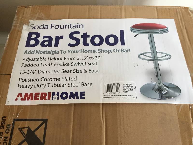 lot 60 image: Soda Fountain Bar Stool - New