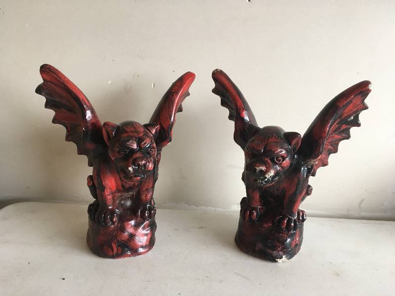 lot 297 image: Garden Gargolye Statues