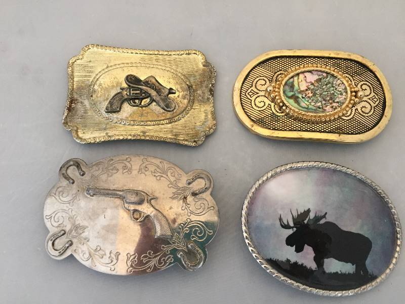 lot 340 image: 4 Belt Buckles
