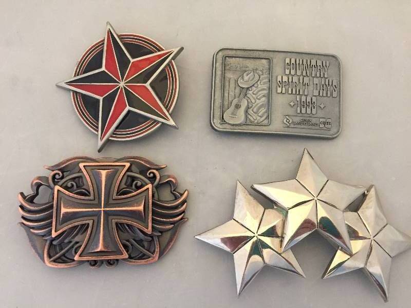 lot 343 image: 4 Belt Buckles