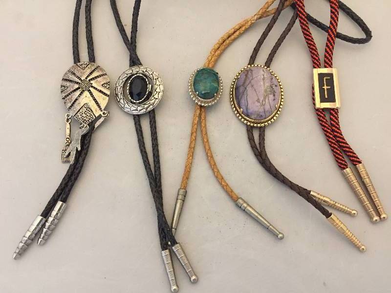 lot 344 image: 5 Bolo Ties
