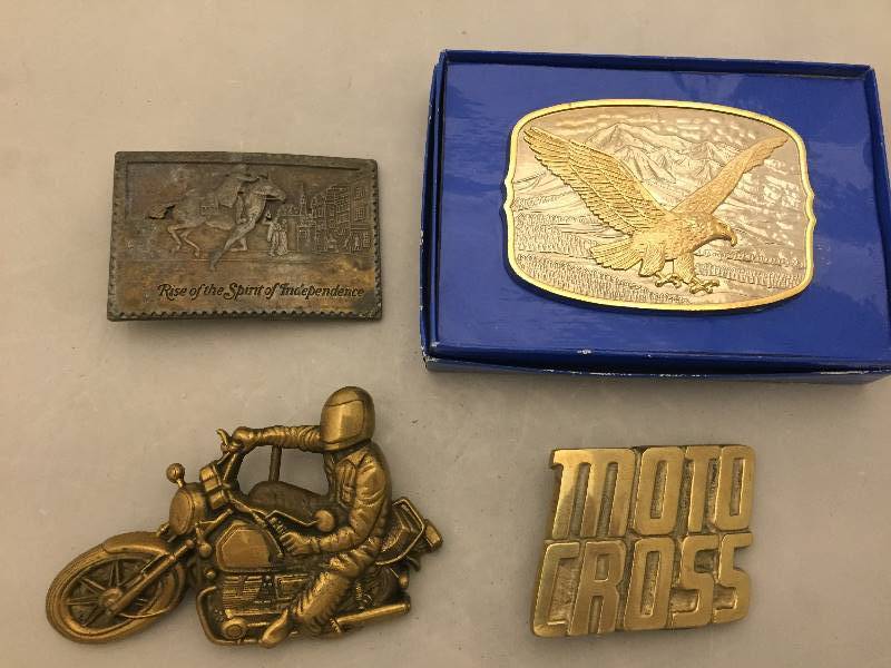 lot 348 image: 4 Belt Buckles Motocross Motorcycle more