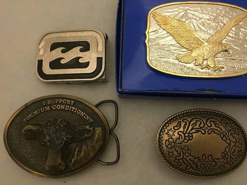 lot 363 image: 4 Belt Buckles