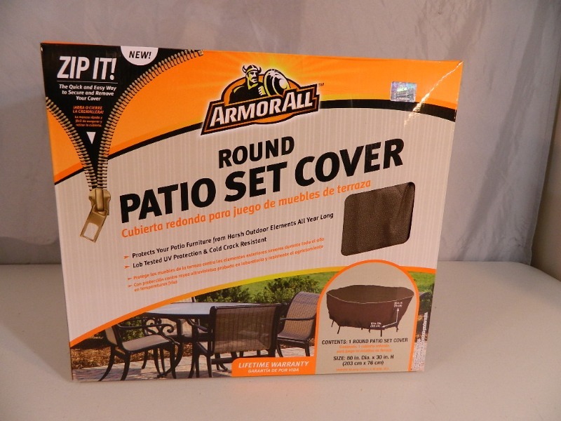 lot 7 image: New ArmorAll Round Patio Set Cover