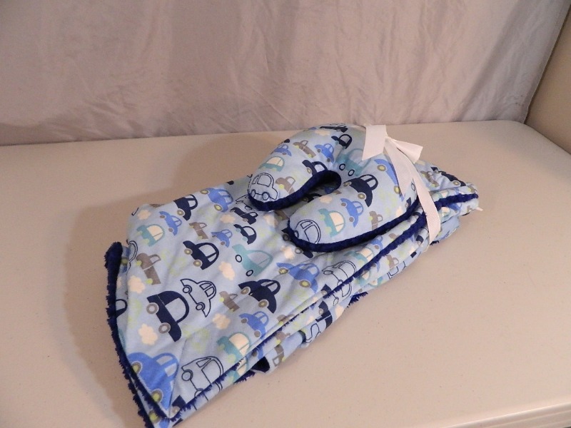 lot 19 image: New Super Cute Baby Neck Pillow with Matching Blanket