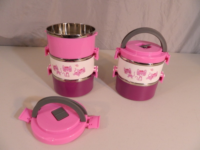 lot 22 image: 2 New Bento Style Lunchboxes