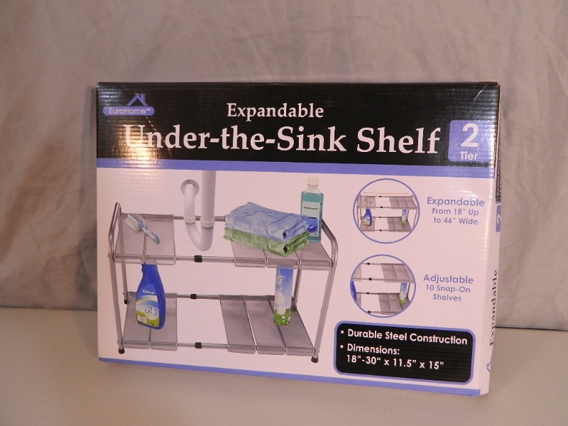 lot 30 image: New Expandable Under The Sink Shelf