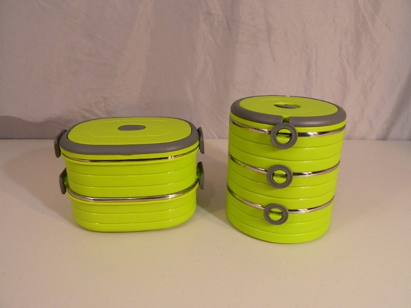 lot 36 image: 2 New Bento Style Lunchboxes