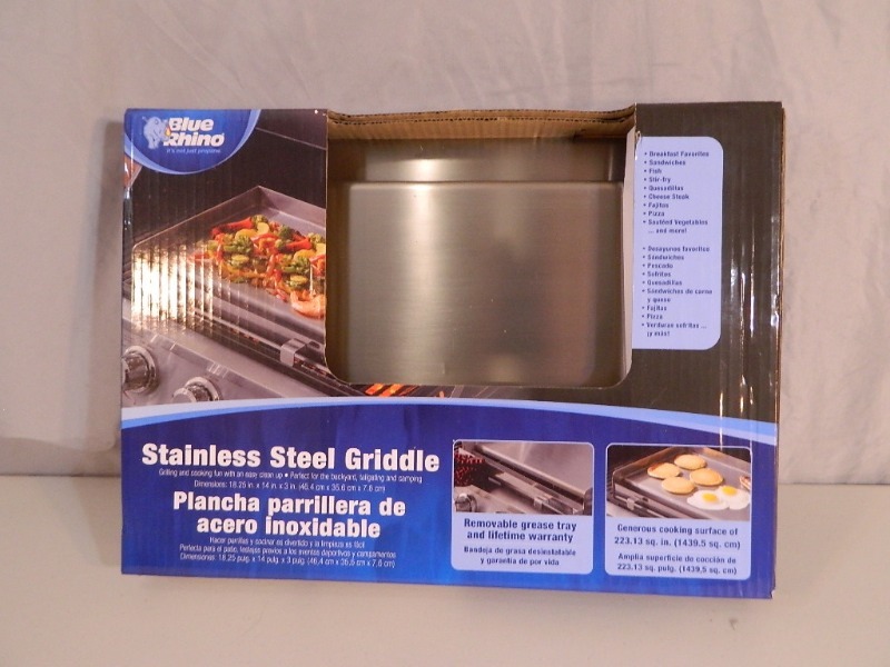 lot 39 image: New Stainless Steel Griddle