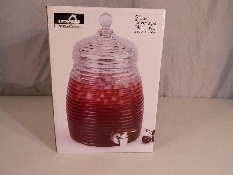 lot 49 image: New Glass Beverage Dispensor
