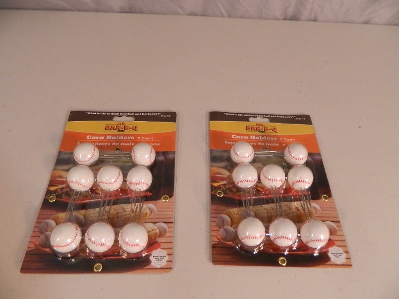 lot 105 image: 2 New Sets of Baseball Corn Holders