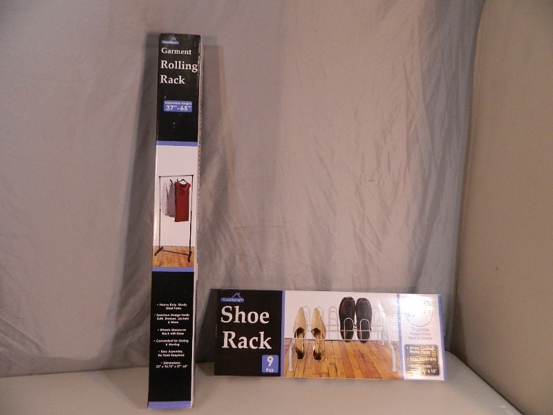 lot 116 image: New Garment Rack and Shoe Rack