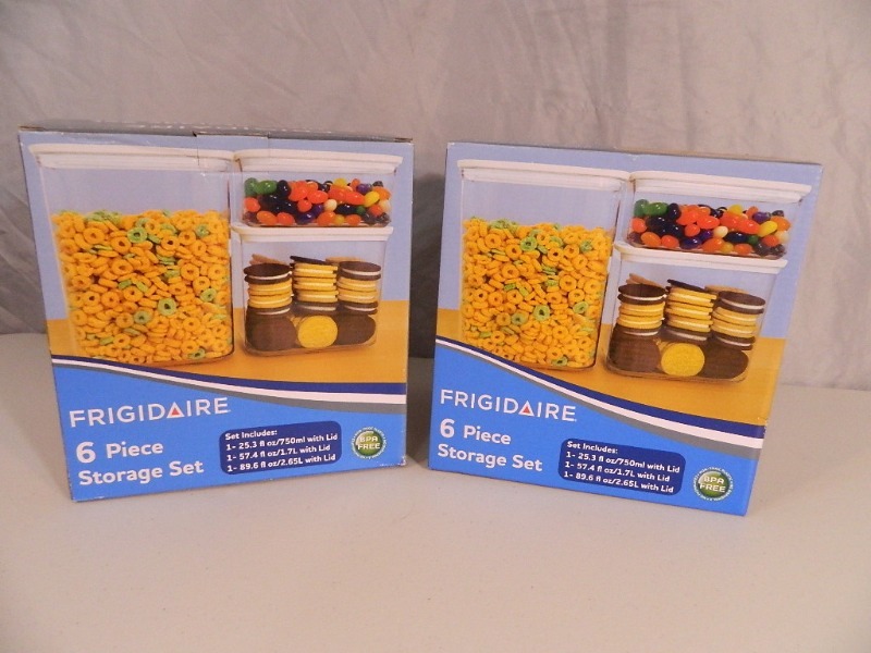 lot 119 image: 2 New Frigidaire 6 Pc Food Storage Sets