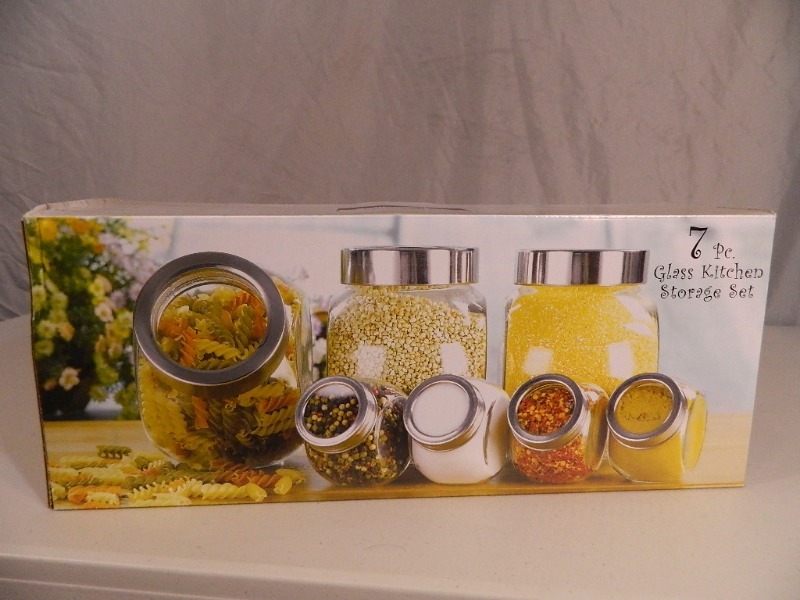 lot 139 image: New 7 Pc Glass Storage Set