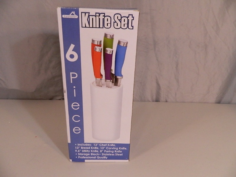 lot 142 image: New 6 Piece Knife Set