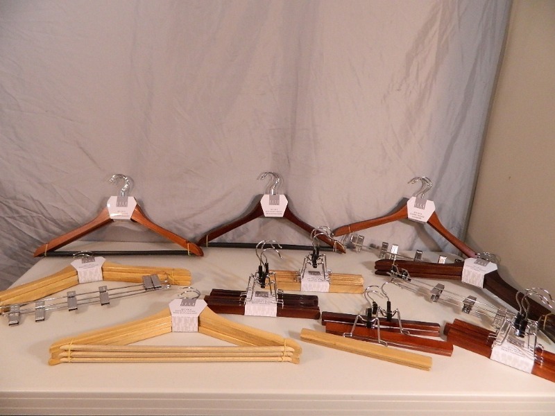 lot 240 image: New Elle Decor Wood Hangers