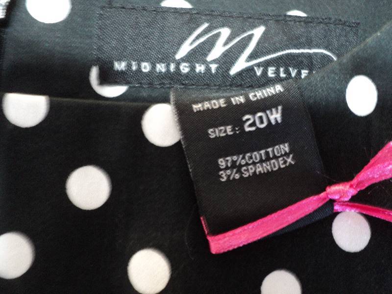 midnight velvet size 20 navy and wh...