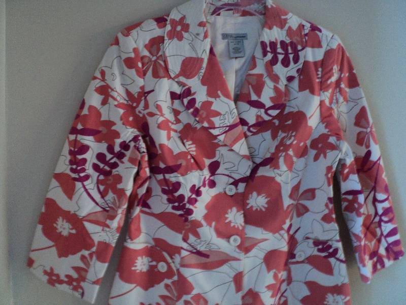Cenia floral jacket size 14...