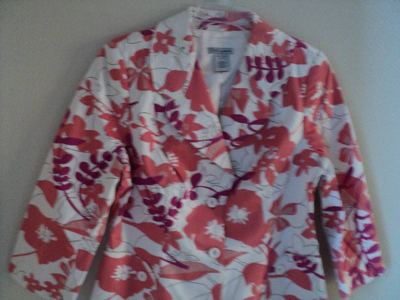Cenia floral jacket size 14...