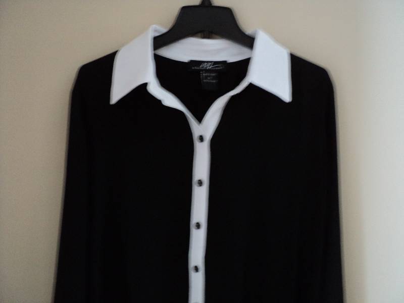 midnight velvet size XL black and w...