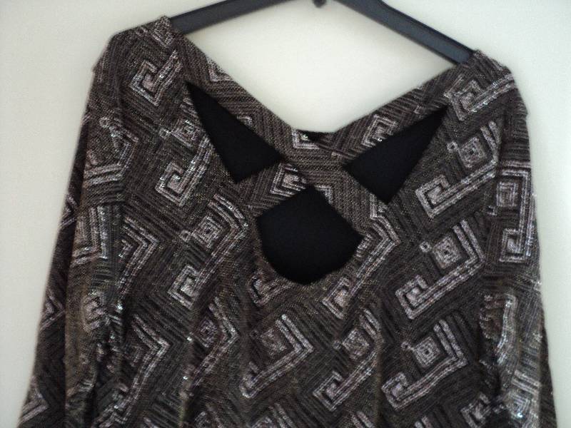 Monroe and Main size 1X black and g...