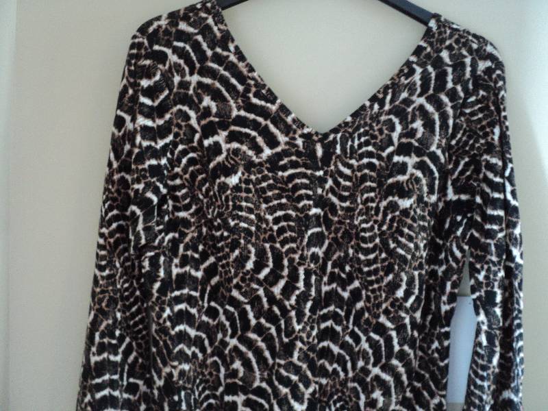 Ashro size 1X leopard social occasi...