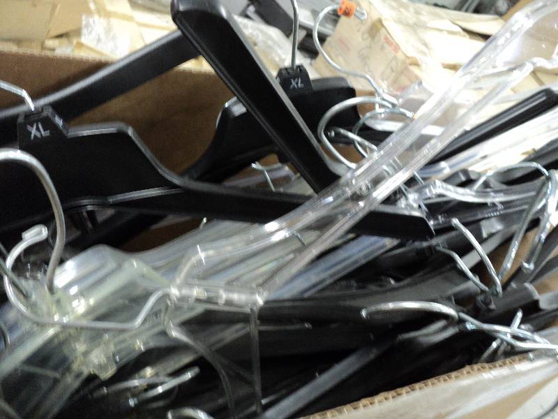 2 boxes of hangers...