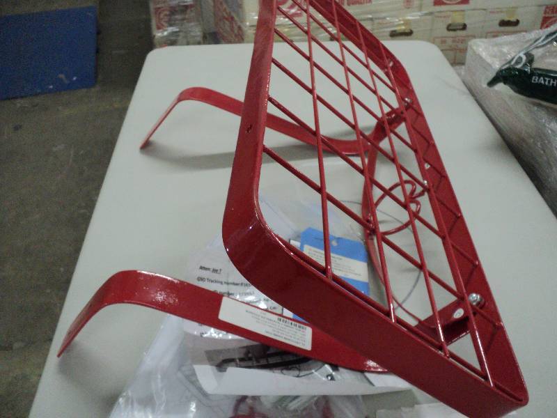Metal red wall mount apple shelf - ...