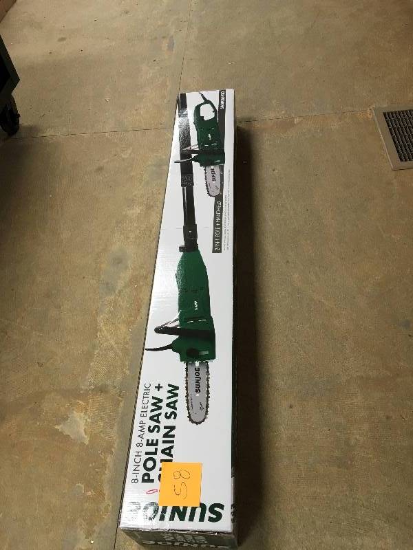 Sun Joe 8- Inch 8 Amp Electric Pole Chainsaw New