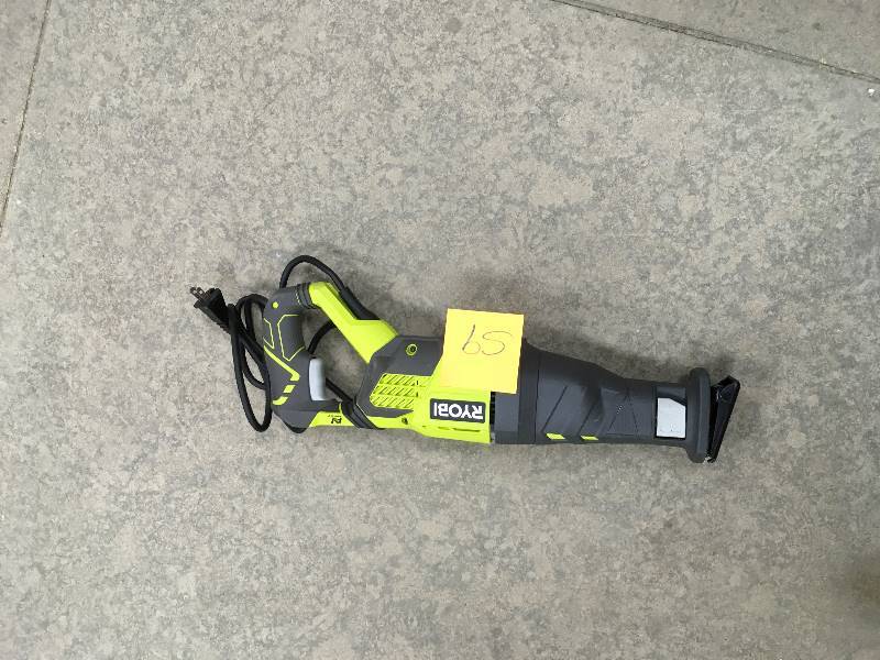 Ryobi 12 Amp Variabloe Speed Reciprocating Saw In working conditions