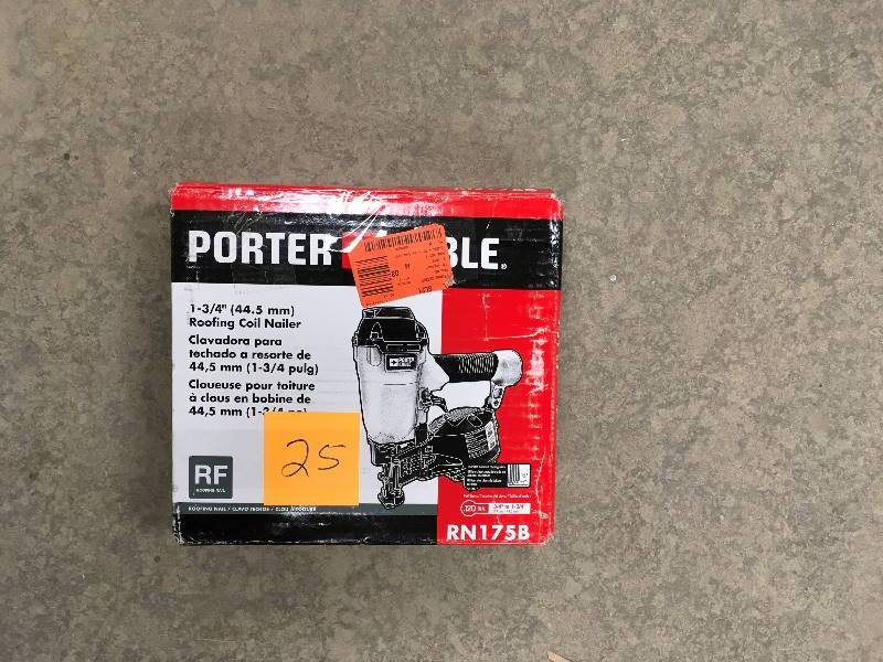 Porter-Cable 1-34  Coil Roofing Nailer In working conditions