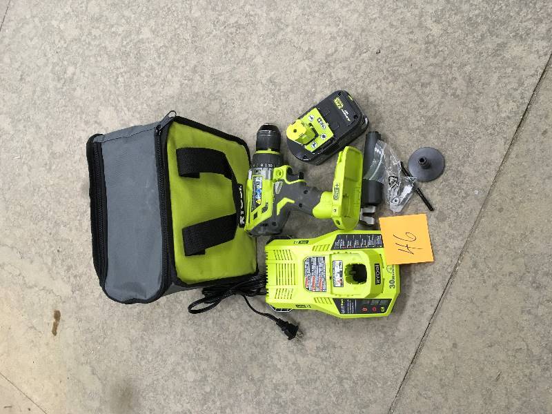 Ryobi 18V Lithium-Ion One 12 in. Hammer Drill In working conditions