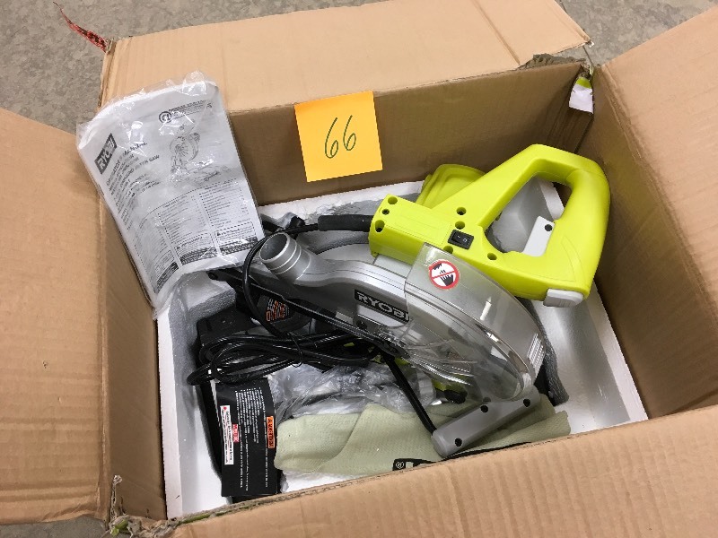 Ryobi  7-14 Miter Saw with Laser Green  in like new condition