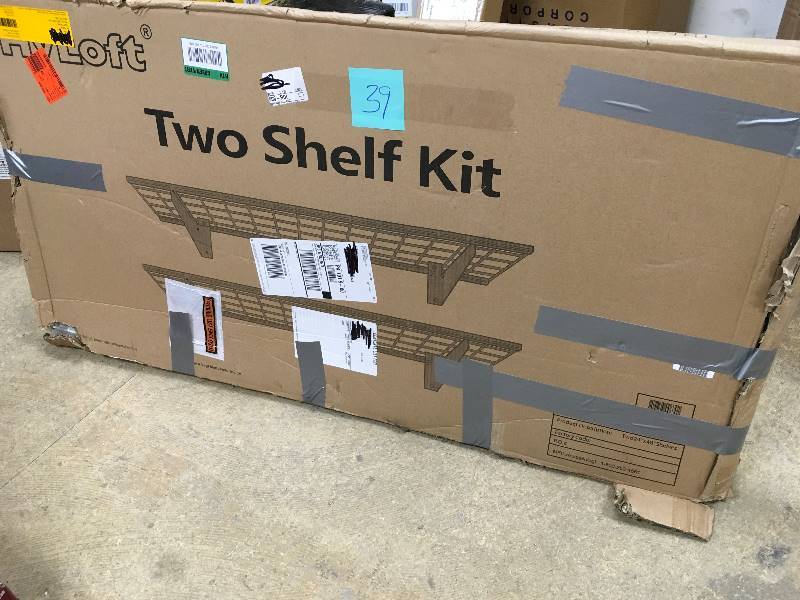 lot 39 image: Hyloft 00630 48 x 24- inch Wall Shelves ( 2-Pack) Open box never used