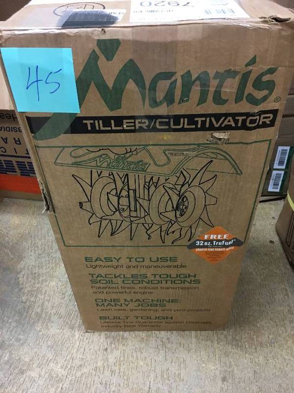 lot 45 image: Schiller Grounds Care 7920 2 Cycle Gas Powered Cultivator Open box never used