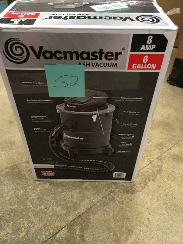 lot 52 image: Vacmaster Ash Vacuum with Metal Tank, EATC608S in working conditions