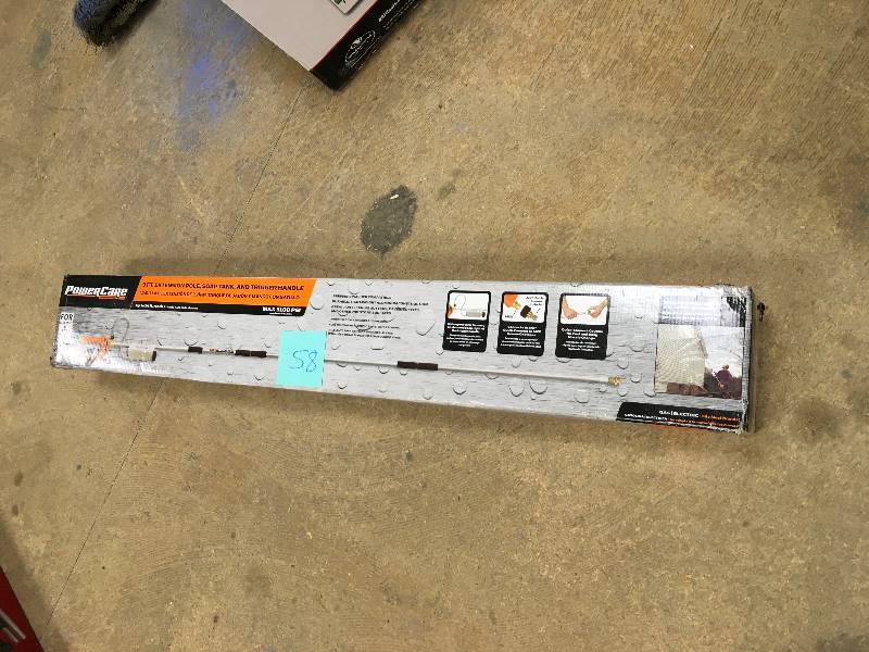 lot 58 image: Power Care 9 ft. Pole Kit for 3,00 - PSI Pressure Washers Not used
