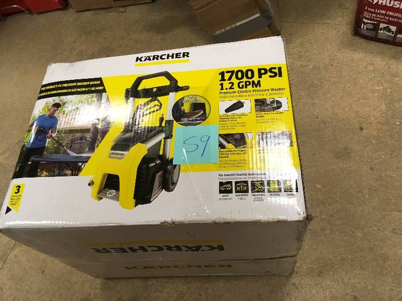 lot 59 image: Karcher K1710 1700 PSI 1.2 GPM Electric Pressure Washer Not used