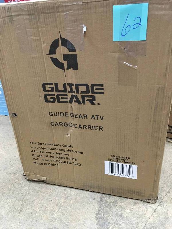 lot 62 image: Guide Gear ATV Cargo Carrier, 300 lb. Capacity