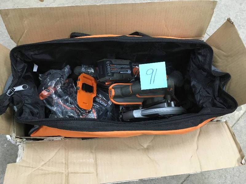 lot 91 image: Ridgid GEN5X 18V 5 Piece Combo Kit In working conditions
