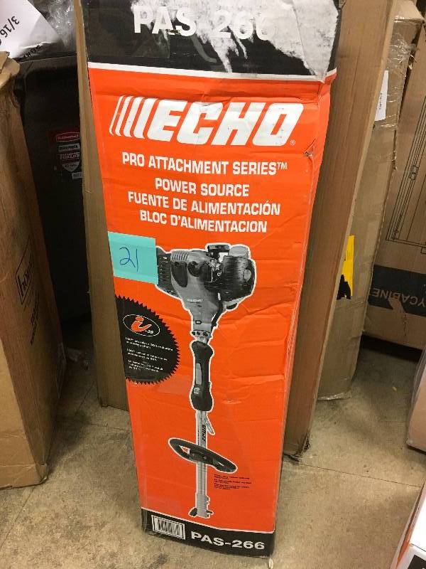 lot 21 image: ECHO 25.4 cc Gas PAS Power Source Not used